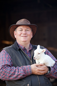 Craig Rogers with his sheep and lambs at his farm, Border Springs Farm, in Patrick Springs VA..Photos by Peter Taylor